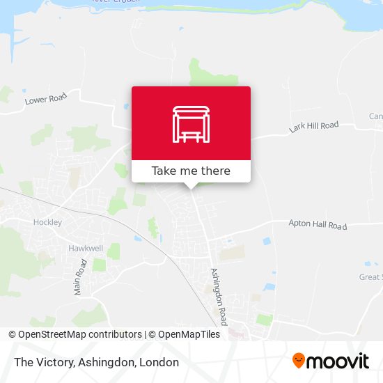 The Victory, Ashingdon map