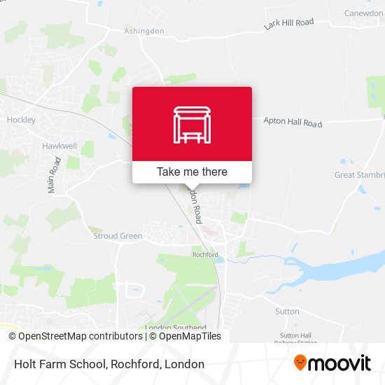 Holt Farm School, Rochford map