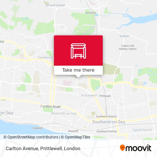 Carlton Avenue, Prittlewell map