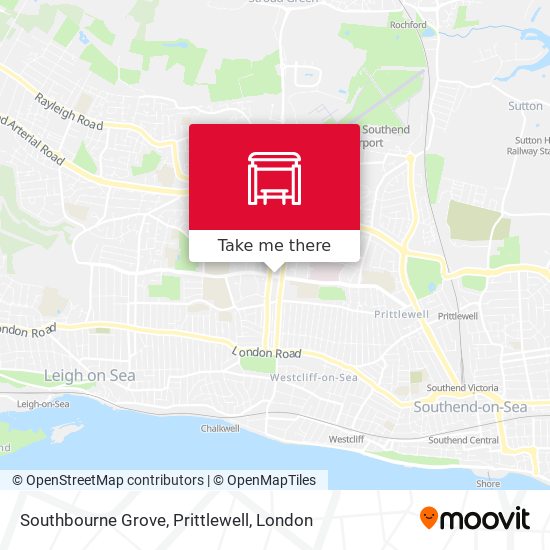 Southbourne Grove, Prittlewell map