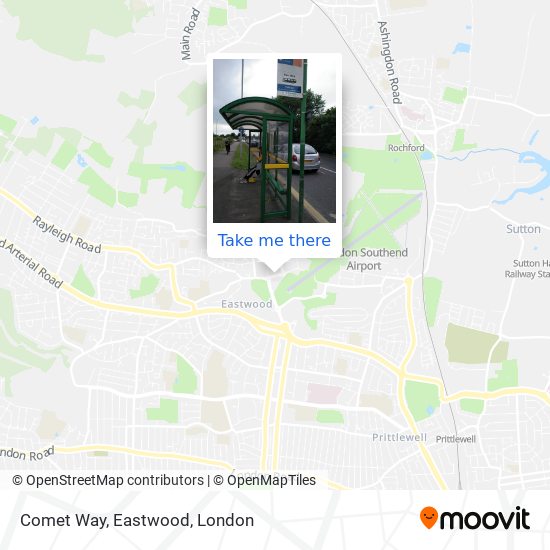 Comet Way, Eastwood map