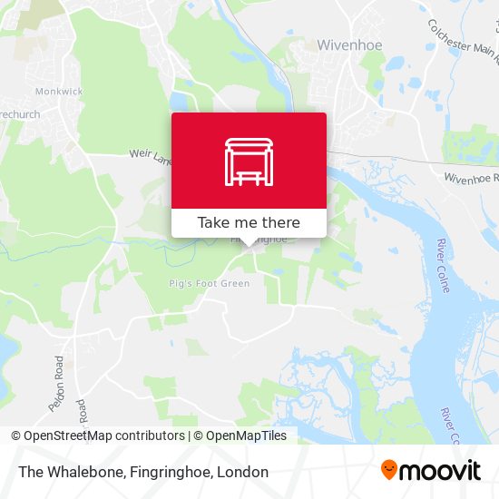 The Whalebone, Fingringhoe map