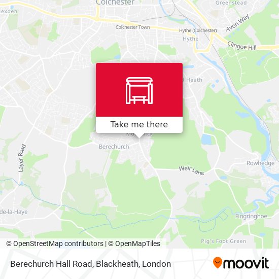 Berechurch Hall Road, Blackheath map