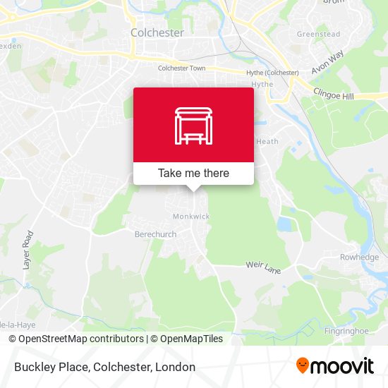 Buckley Place, Colchester map
