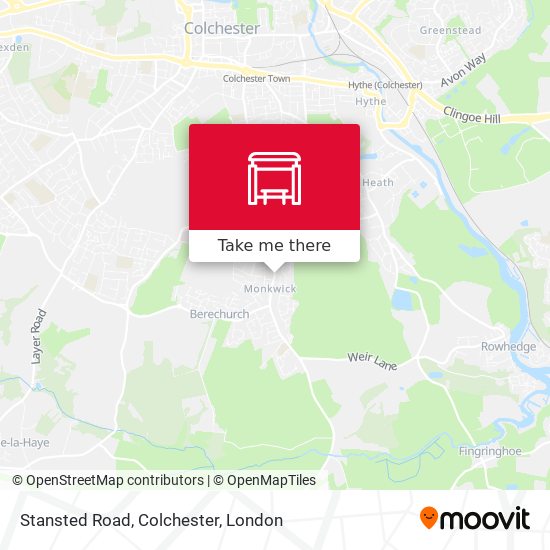 Stansted Road, Colchester map