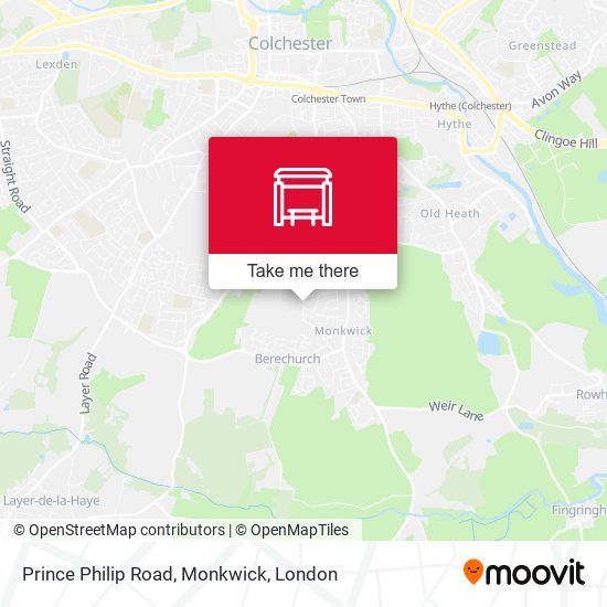 Prince Philip Road, Monkwick map