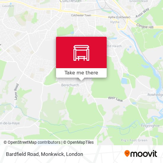 Bardfield Road, Monkwick map