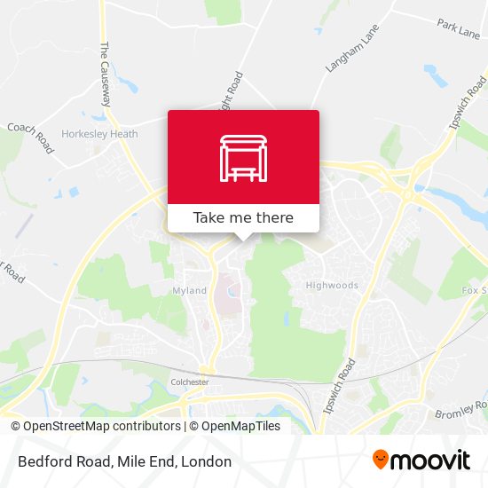 Bedford Road, Mile End map