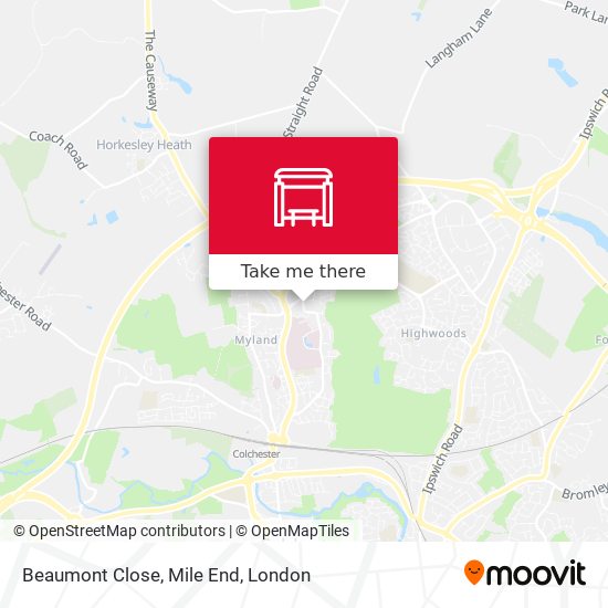 Beaumont Close, Mile End map