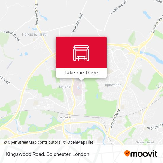 Kingswood Road, Colchester map