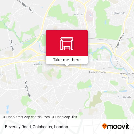 Beverley Road, Colchester map