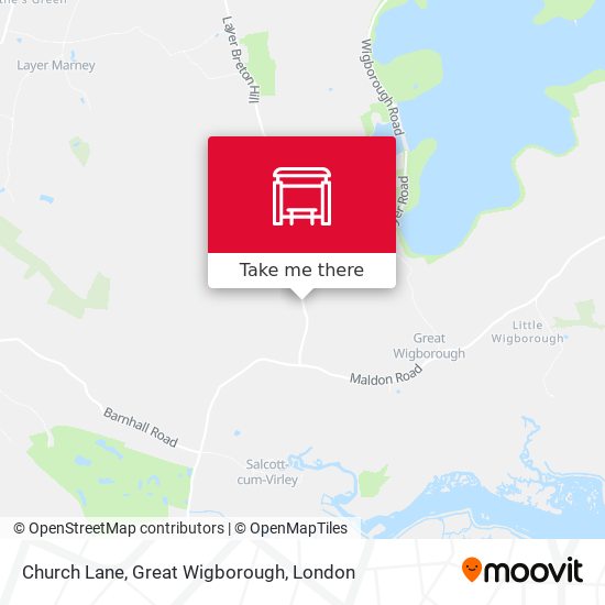 Church Lane, Great Wigborough map
