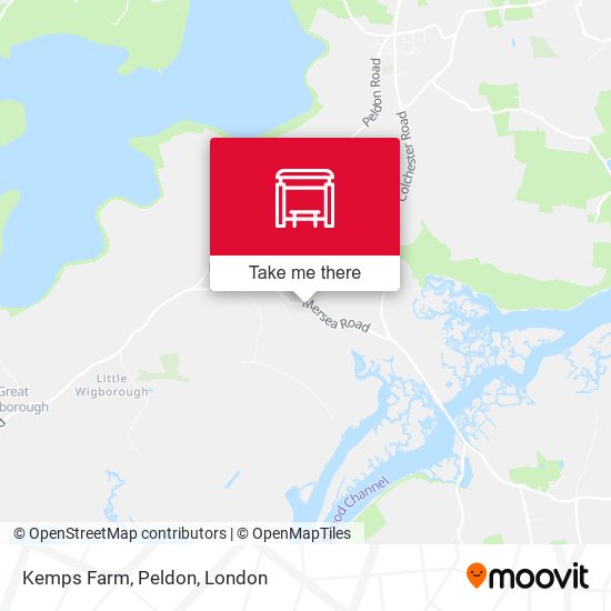 Kemps Farm, Peldon map