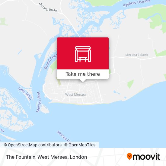 The Fountain, West Mersea map