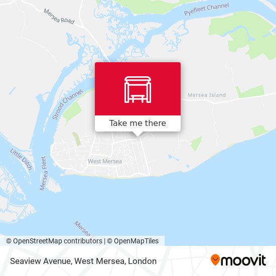 Seaview Avenue, West Mersea map