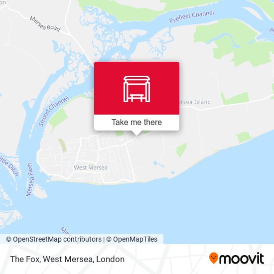 The Fox, West Mersea map