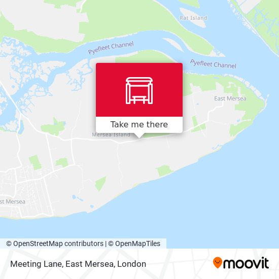 Meeting Lane, East Mersea map