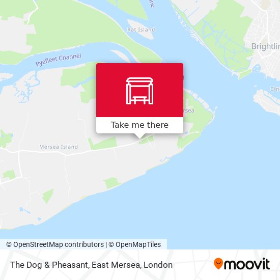 The Dog & Pheasant, East Mersea map