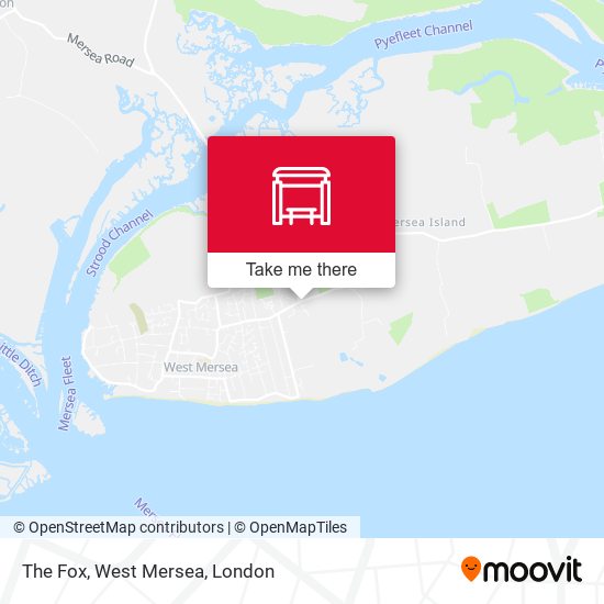 The Fox, West Mersea map