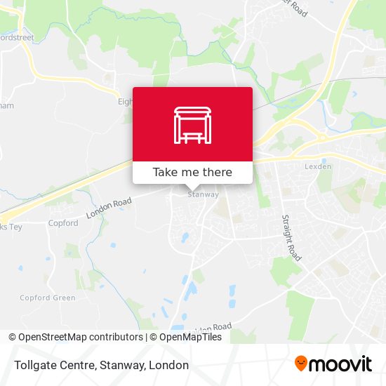 Tollgate Centre, Stanway map