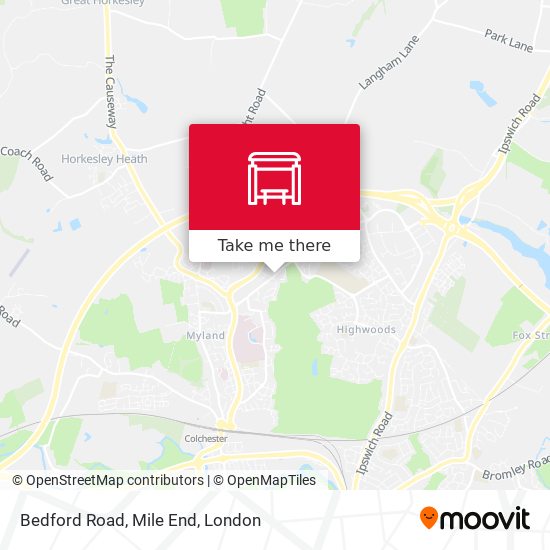 Bedford Road, Mile End map