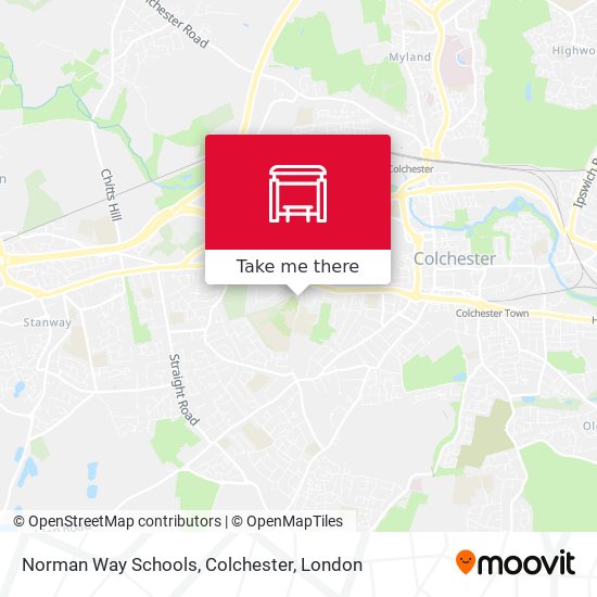 Norman Way Schools, Colchester map