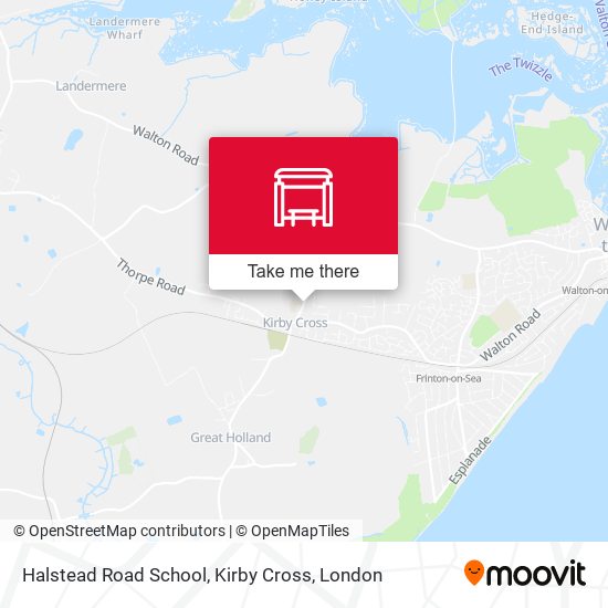 Halstead Road School, Kirby Cross map