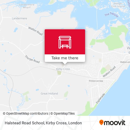 Halstead Road School, Kirby Cross map