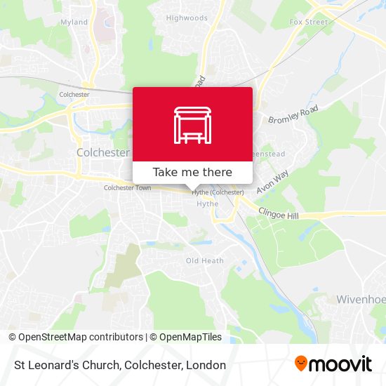St Leonard's Church, Colchester map
