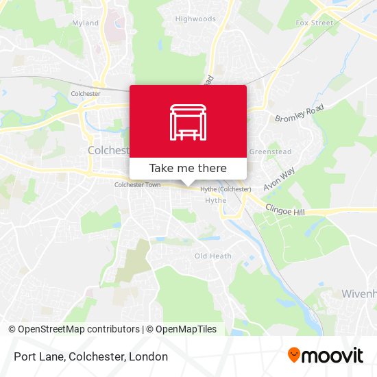 Port Lane, Colchester map