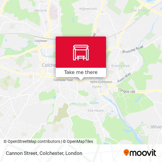 Cannon Street, Colchester map