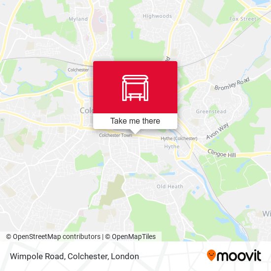 Wimpole Road, Colchester map