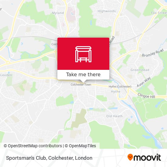 Sportsman's Club, Colchester map