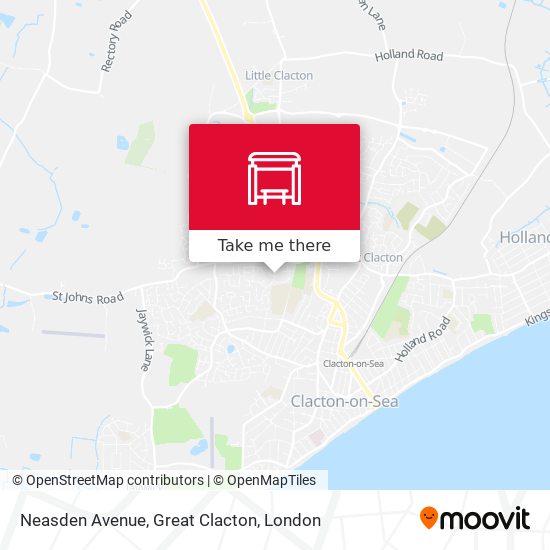 Neasden Avenue, Great Clacton map