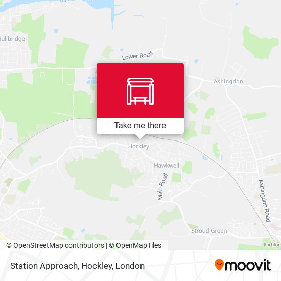 Station Approach, Hockley map