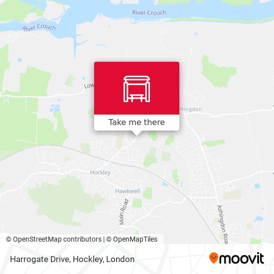 Harrogate Drive, Hockley map