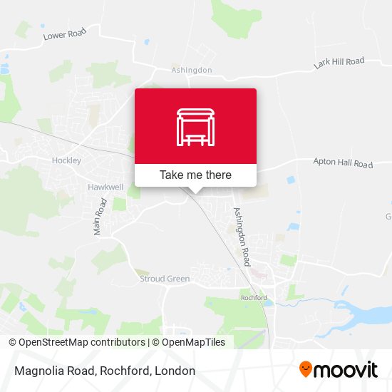 Magnolia Road, Rochford map