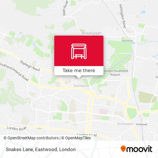 Snakes Lane, Eastwood map