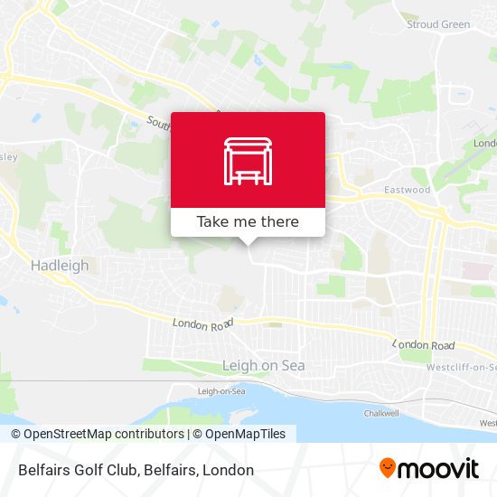 Belfairs Golf Club, Belfairs map