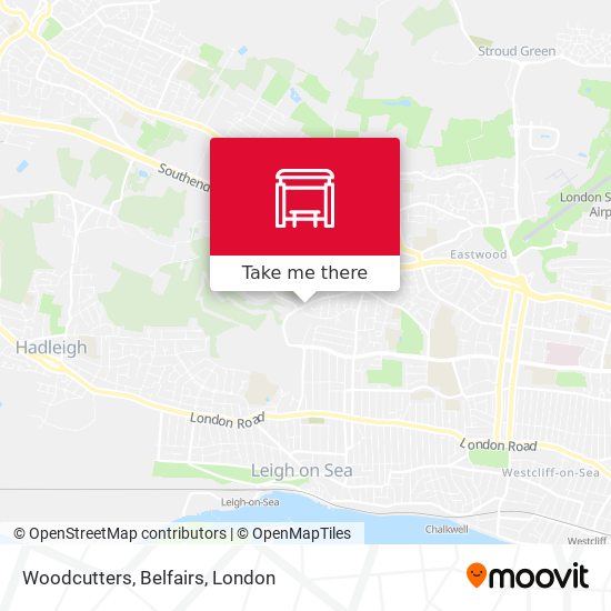Woodcutters, Belfairs map