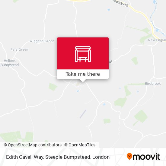 Edith Cavell Way, Steeple Bumpstead map