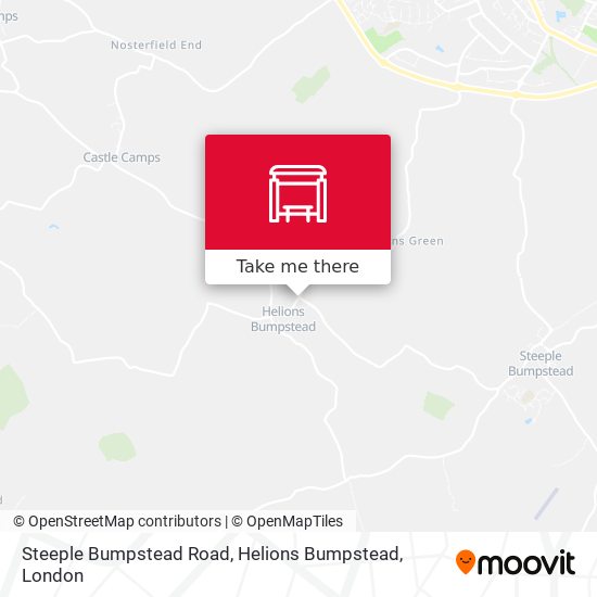 Steeple Bumpstead Road, Helions Bumpstead map