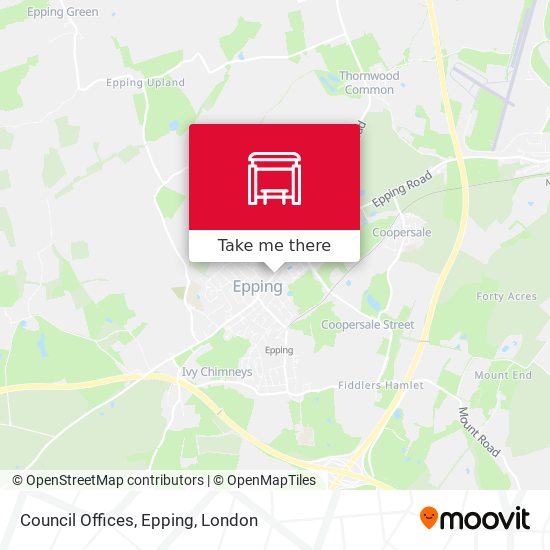 Council Offices, Epping map