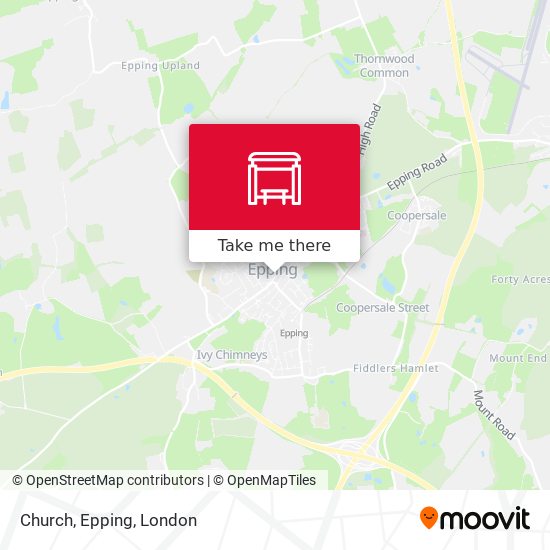 Church, Epping map