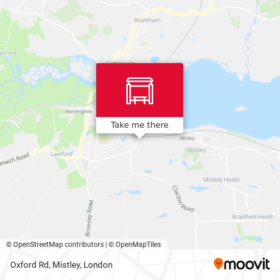 Oxford Rd, Mistley map