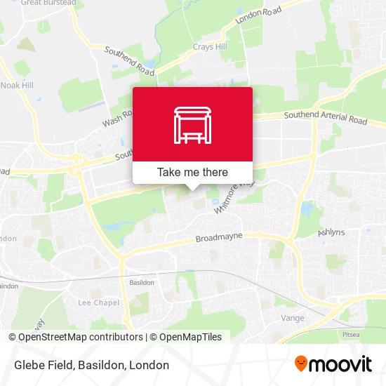Glebe Field, Basildon map