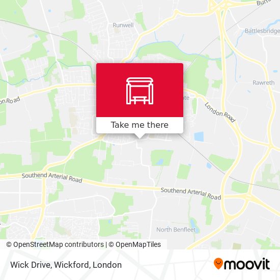 Wick Drive, Wickford map