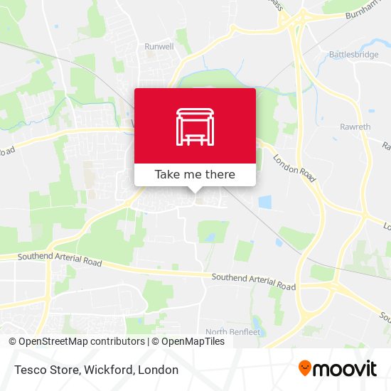 Tesco Store, Wickford map