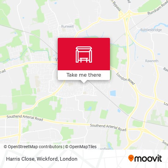 Harris Close, Wickford map
