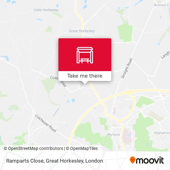 Ramparts Close, Great Horkesley map